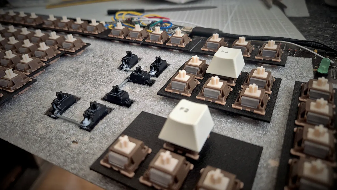 J80-3000 mit gedruckter Switch-Plate geöffnet